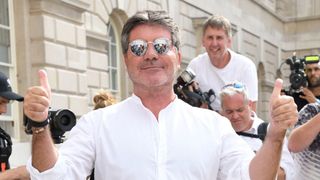 Simon Cowell at a launch for The X Factor