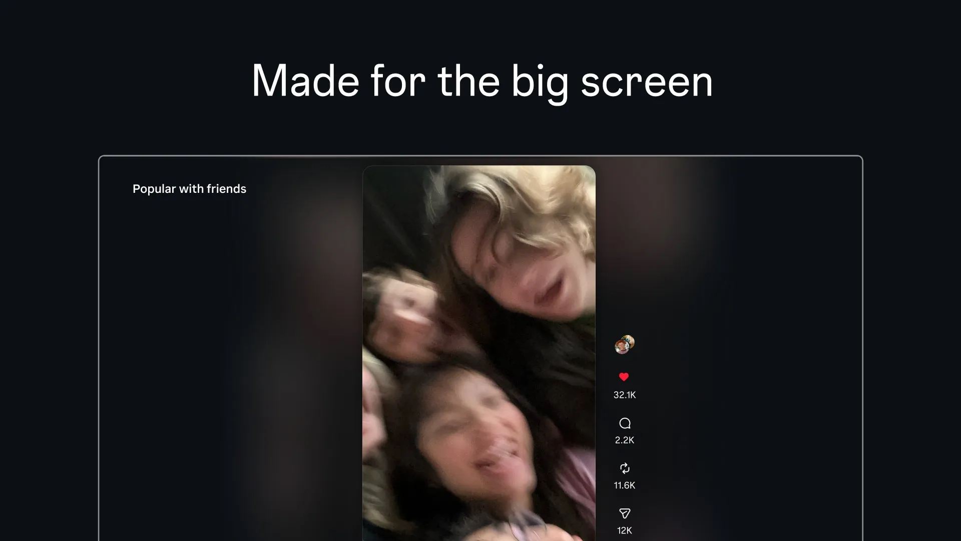 Insatgram app on Google TV