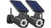 Techage Solar Battery Powered Metal Fake Security Camera