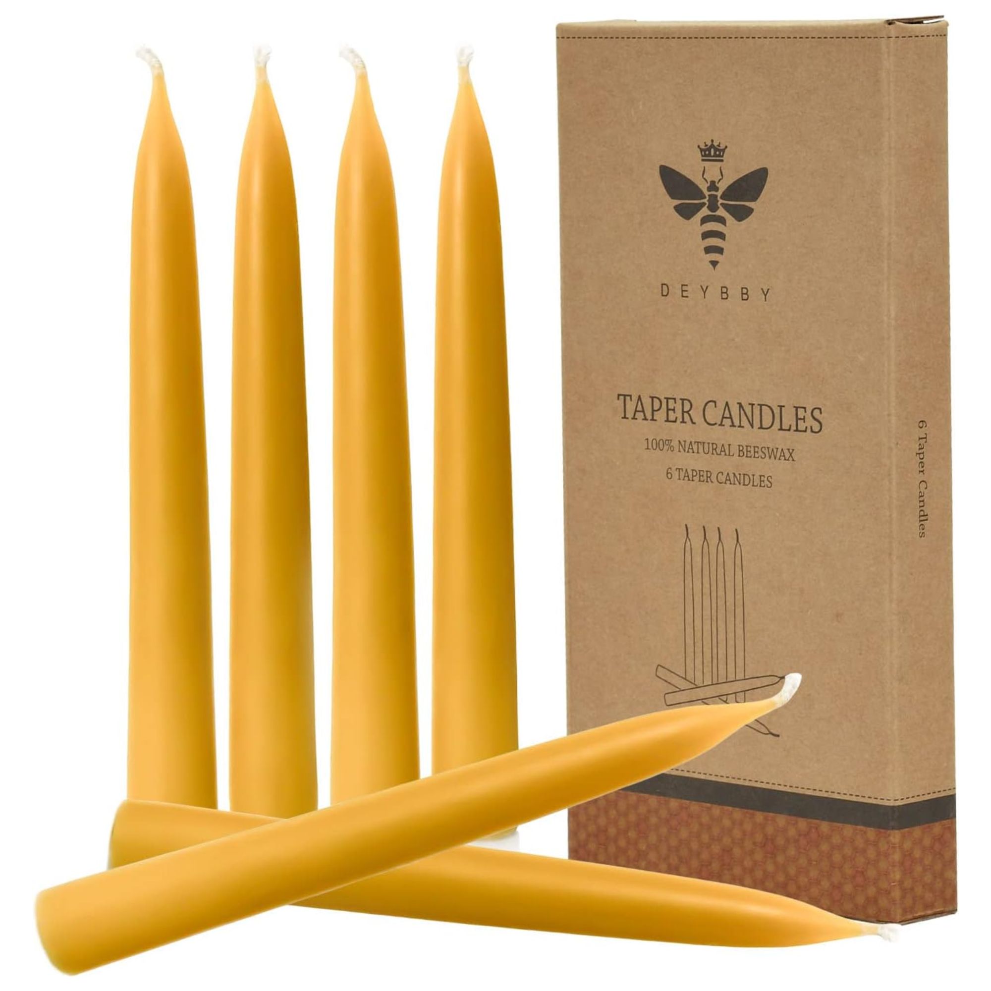 Beeswax taper candles