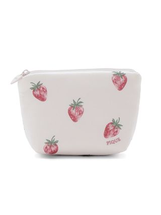 Gelato Pique, Strawberry Pattern Satin Tissue Purse