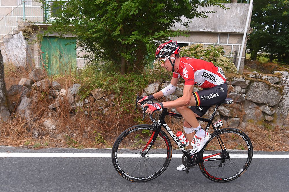 Bart de Clercq on the road during stage 7