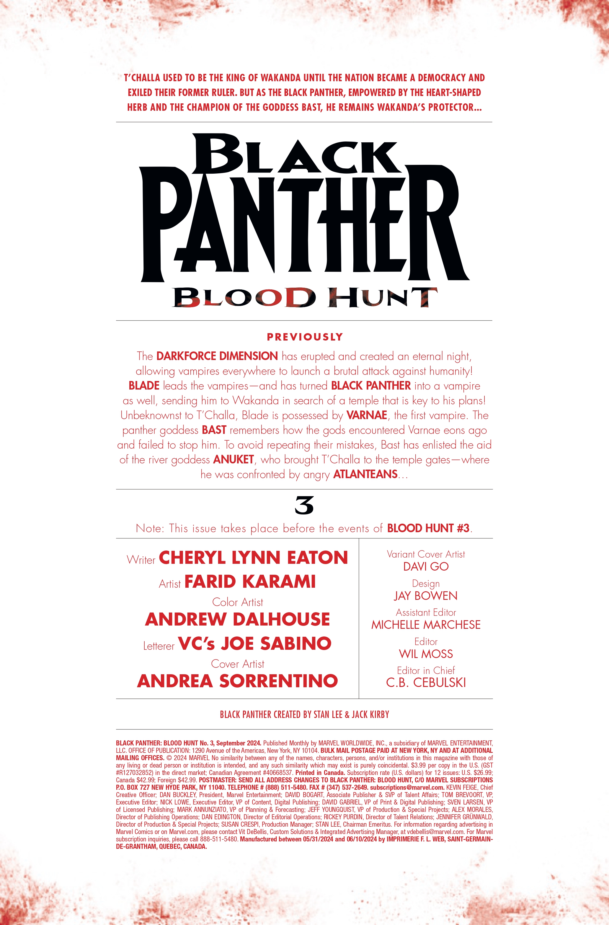 Art from Black Panther: Blood Hunt #3