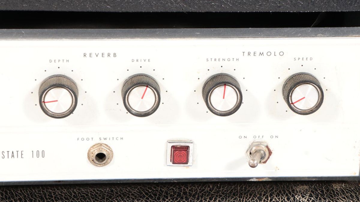 Sears Silvertone amp head - tremolo and reverb controls