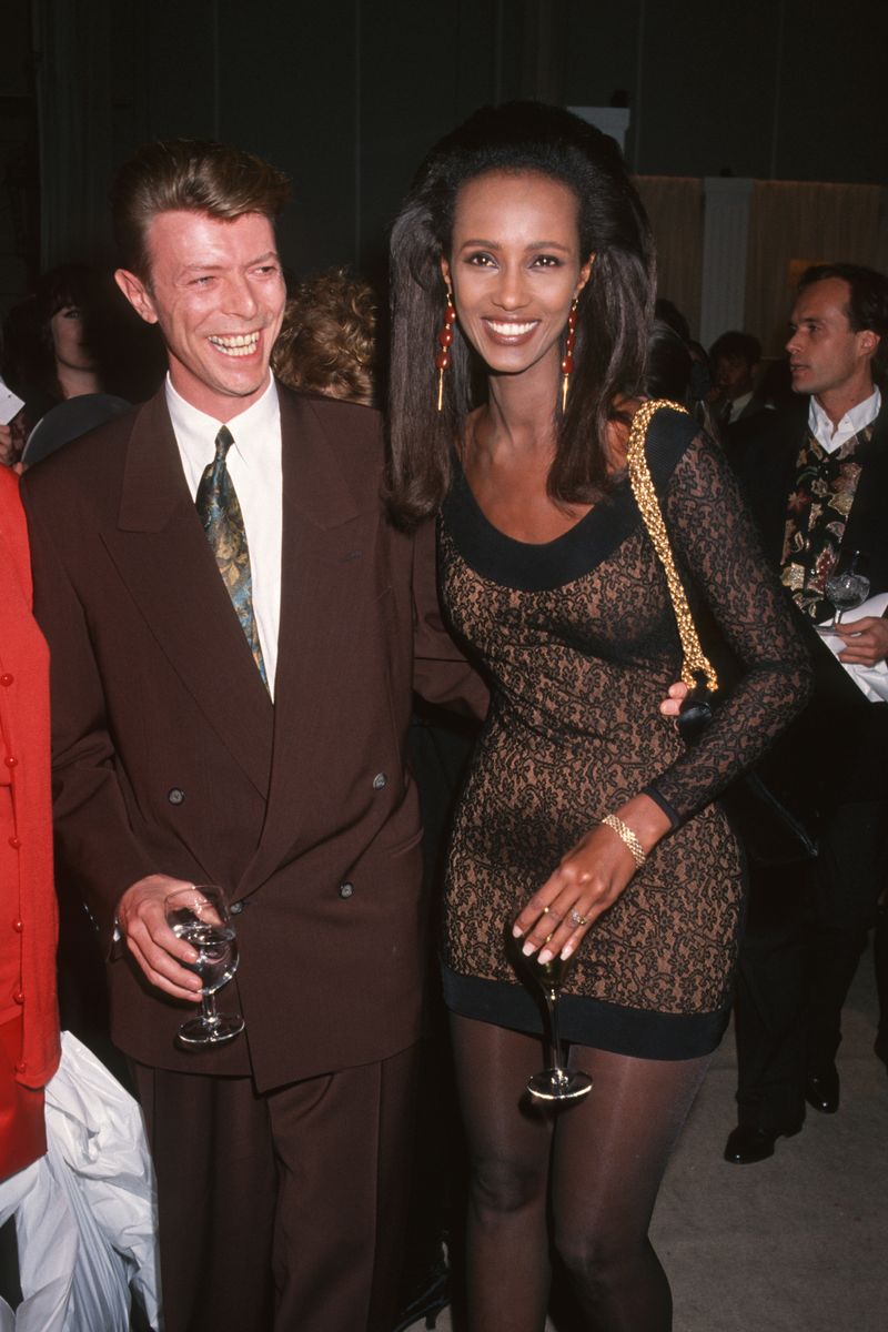 Iman and David Bowie