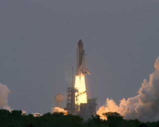 Close-up of Atlantis' Launch