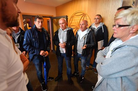 Race director Czesław Lang announces the cancellation of the sixth stage