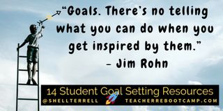 Illustration with quote: Goals. There’s no telling what you can do when you get inspired by them. There’s no telling what you can do when you believe in them. And there’s no telling what will happen when you act upon them.” – Jim Rohn