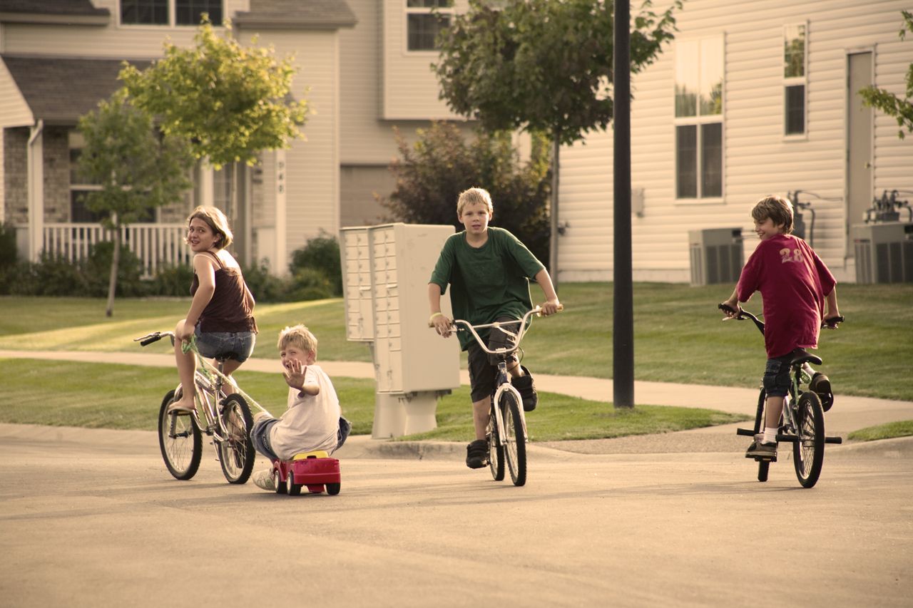 Neighborhood kids.