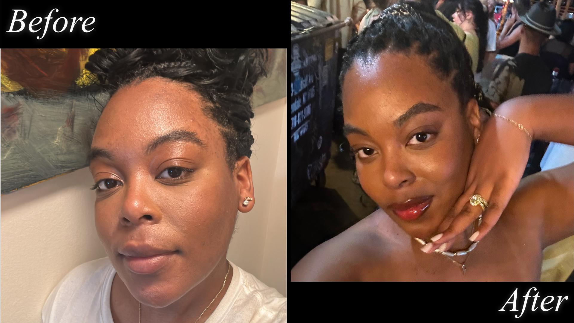Ariel Baker wearing the Bobbi Brown Cream Eyeshadow Stick in Espresso