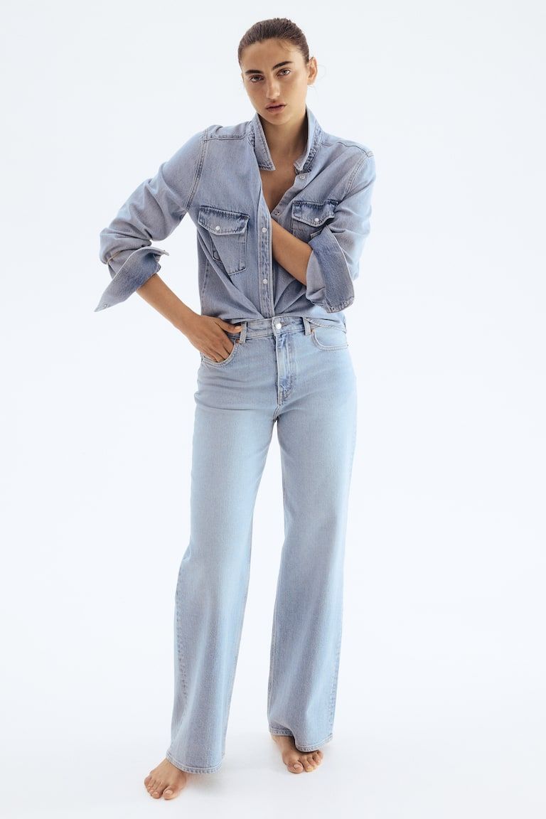 Wide High Jeans