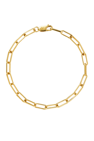 Classic Mini Paperclip Chain Bracelet | 18ct Gold Plated