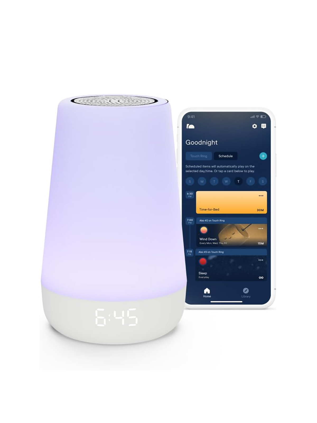 Hatch Baby, Hatch Rest Baby Sound Machine, Night Light | 2nd Gen | Registry Essential, Sleep Trainer, Routine Builder, Time-To-Rise Alarm Clock, White Noise Soother, Nursery Stories, Toddler Kids Bedroom (wi-Fi)