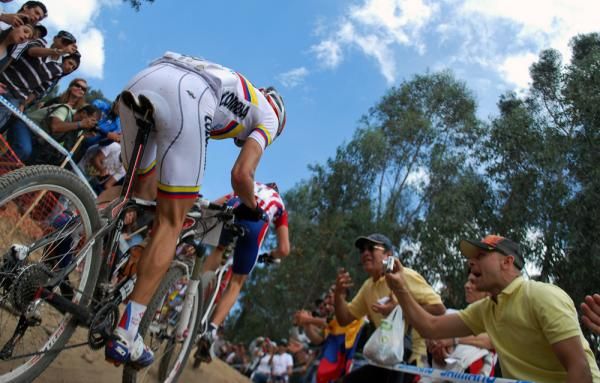 Todd Wells (United States of America) pushes the pace up a climb