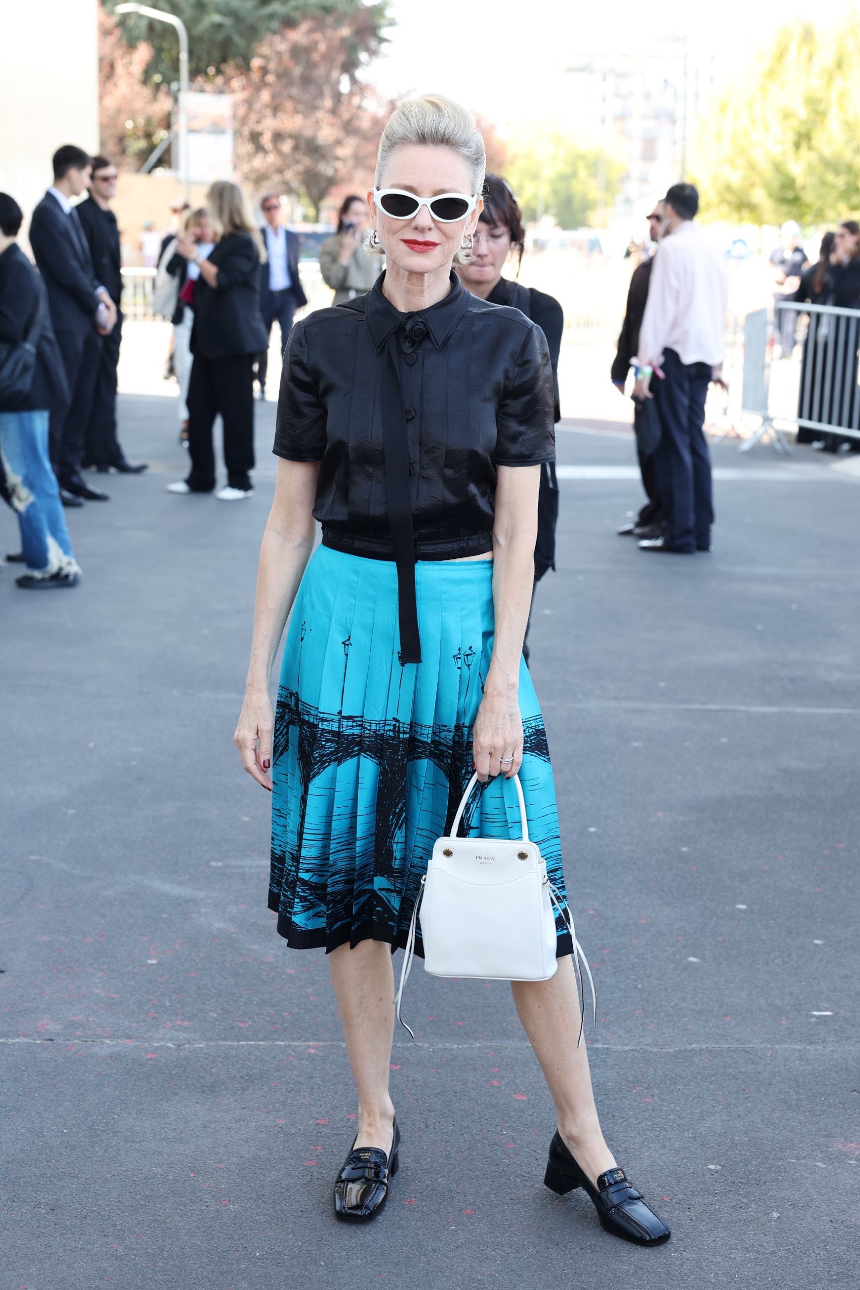 Naomi Watts's celebrity look at Milan Fashion Week 2026