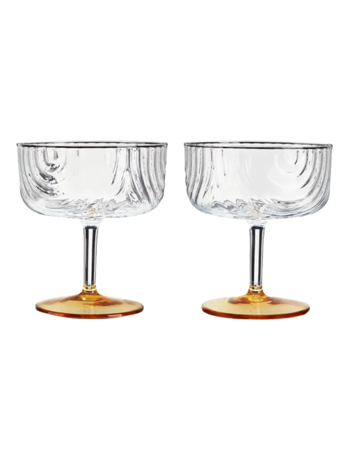 Deco Gatsby Coupes Set of 2