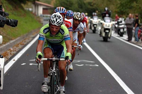 Danilo Di Luca (Liquigas) shows force but was not there in the finale