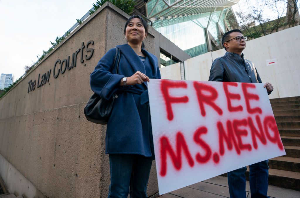 Protesters seek Meng Wanzhou&amp;#039;s release in Canada