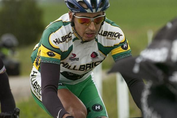 Luis Trueba (Mildura Rural City Council) from New South Wales was in the breakaway group that took on the peloton during stage six.