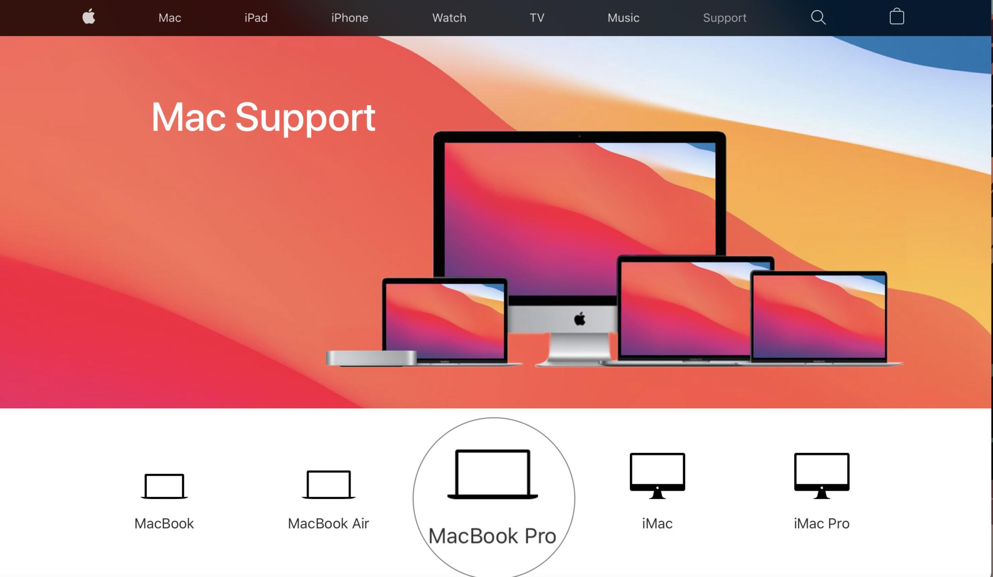 Получение поддержки Apple — Как назначить встречу или ремонт Genius Bar — выберите устройство