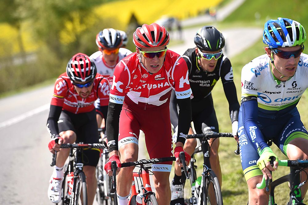 The breakaway from stage 4 at the Tour de Romandie