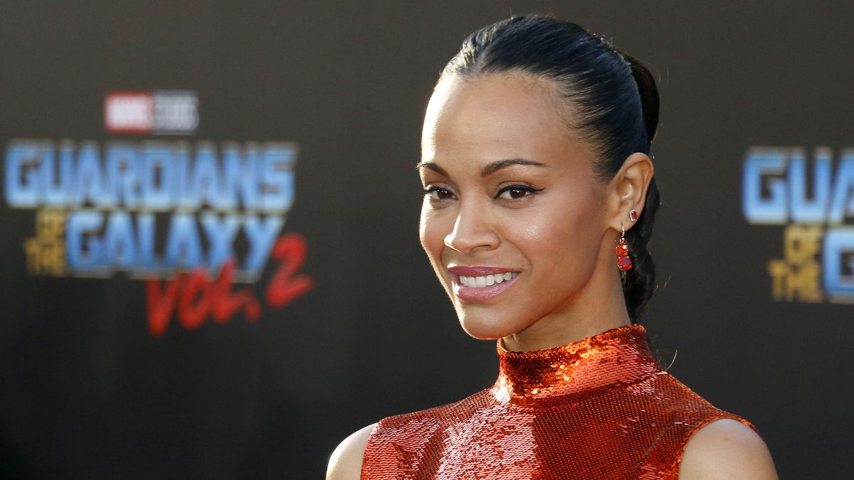 Zoe Saldana at premiere