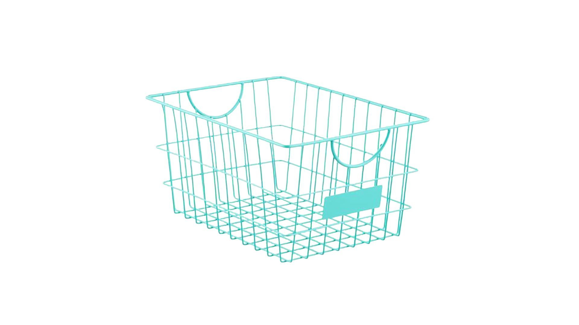 Keranjang penyimpanan kawat berwarna pastel