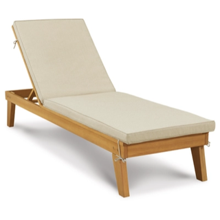 wooden outdoor chaise lounge