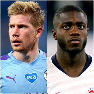 Kevin de Bruyne and Dayot Upamecano