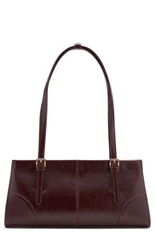 MANGO, Buckles Faux Leather Shoulder Bag