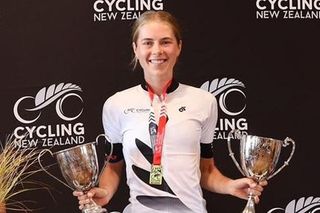 Ella Wyllie (Liv AlUla Jayco) wins the combine U23 and elite road race at New Zealand's Road National Championships 2024