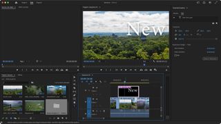 Adding titles to video editing software Adobe Premiere Pro