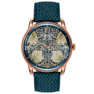 Indigo rose gold pimpernel watch, £239, Morris & Co. x August Berg