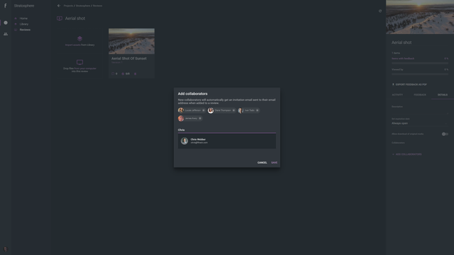 ftrack Review &ndash; Add-collaborators