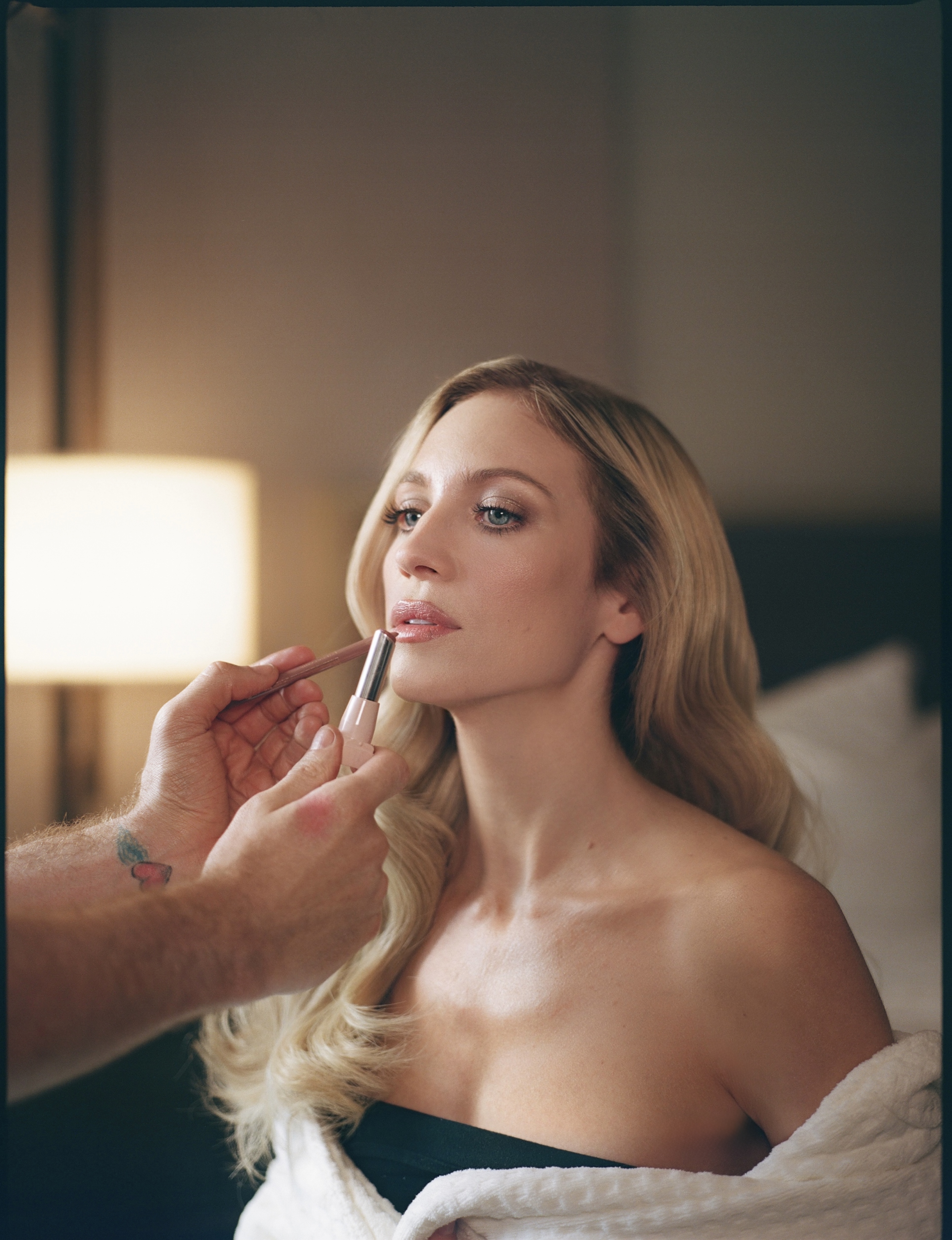 Brittany Snow gets ready for the 2025 MTV VMA red carpet