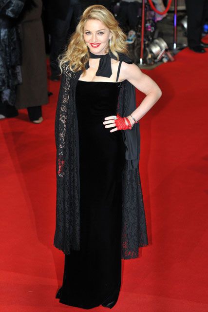 Madonna at the London premiere of W.E.