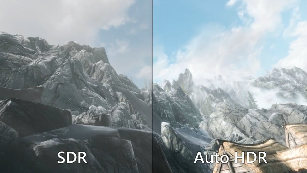 Windows 11 Auto-HDR in action on Skyrim