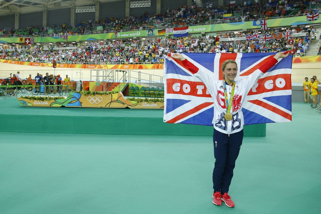 Laura Trott soaks in the moment after defending her omnium title