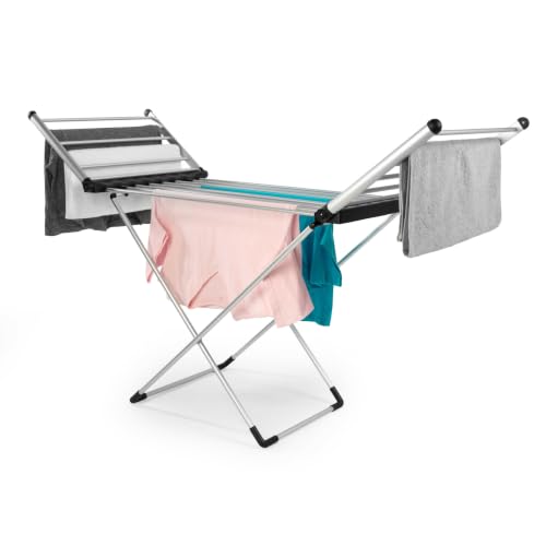 Beldray Winged Heated Airer, Foldable Drying Rack With 18 Bars, 230w