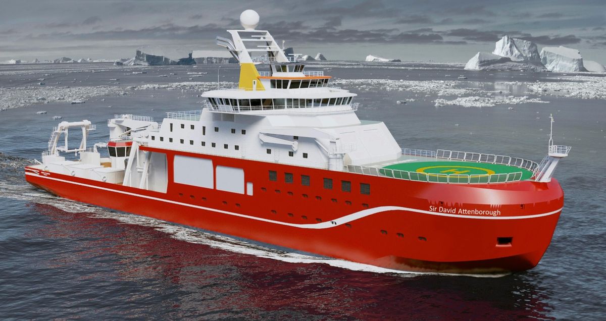 The RRS Sir David Attenborough is scheduled to set sail in 2019.