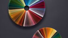 Concept art of two acutely divided pie charts