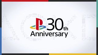 The Playstation logo next to "30th Anniversary"