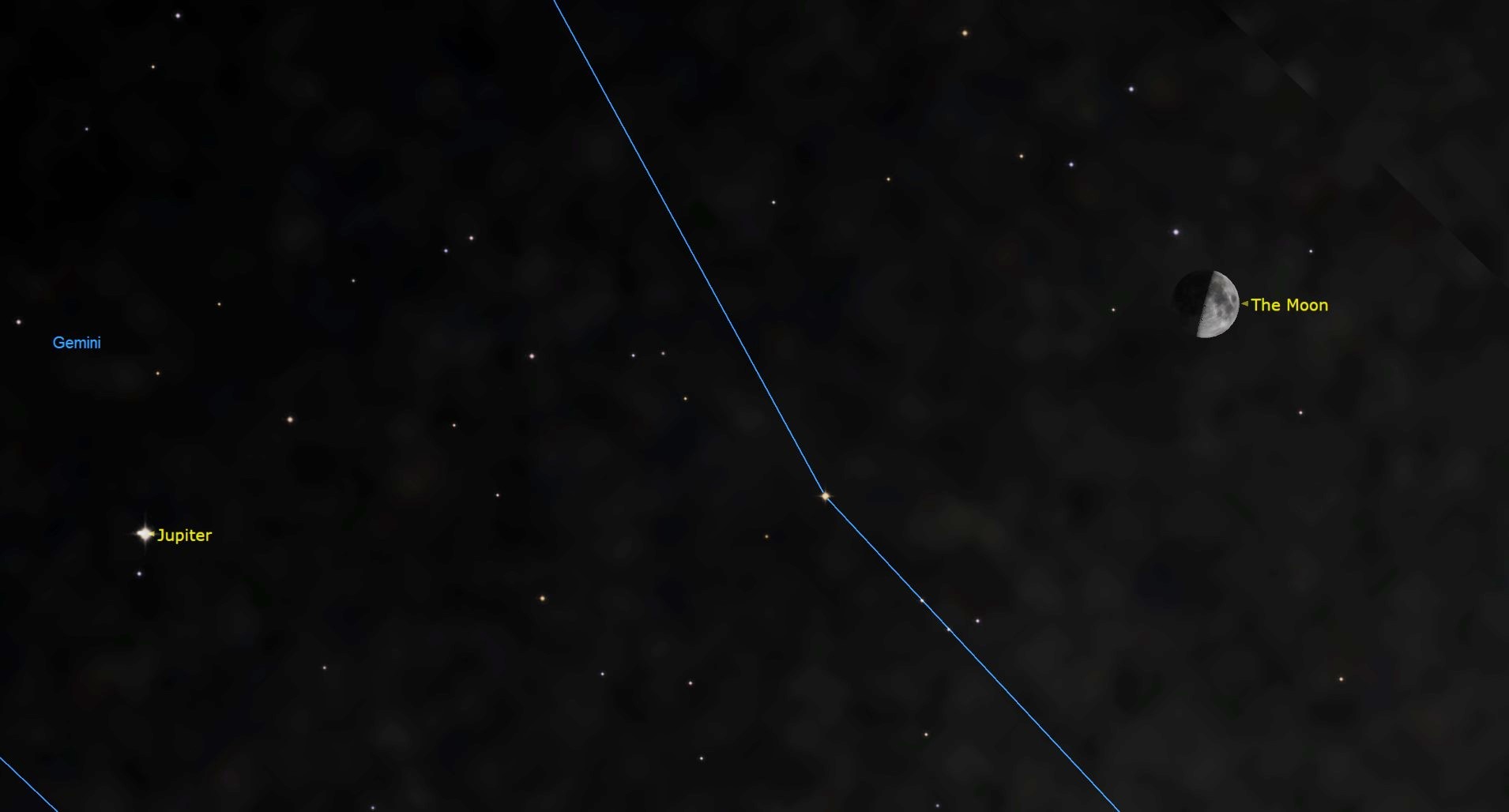 A map of the night sky.