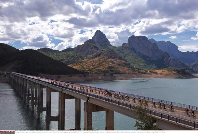 Stunning scenery at the Vuelta a Espana on stage 14