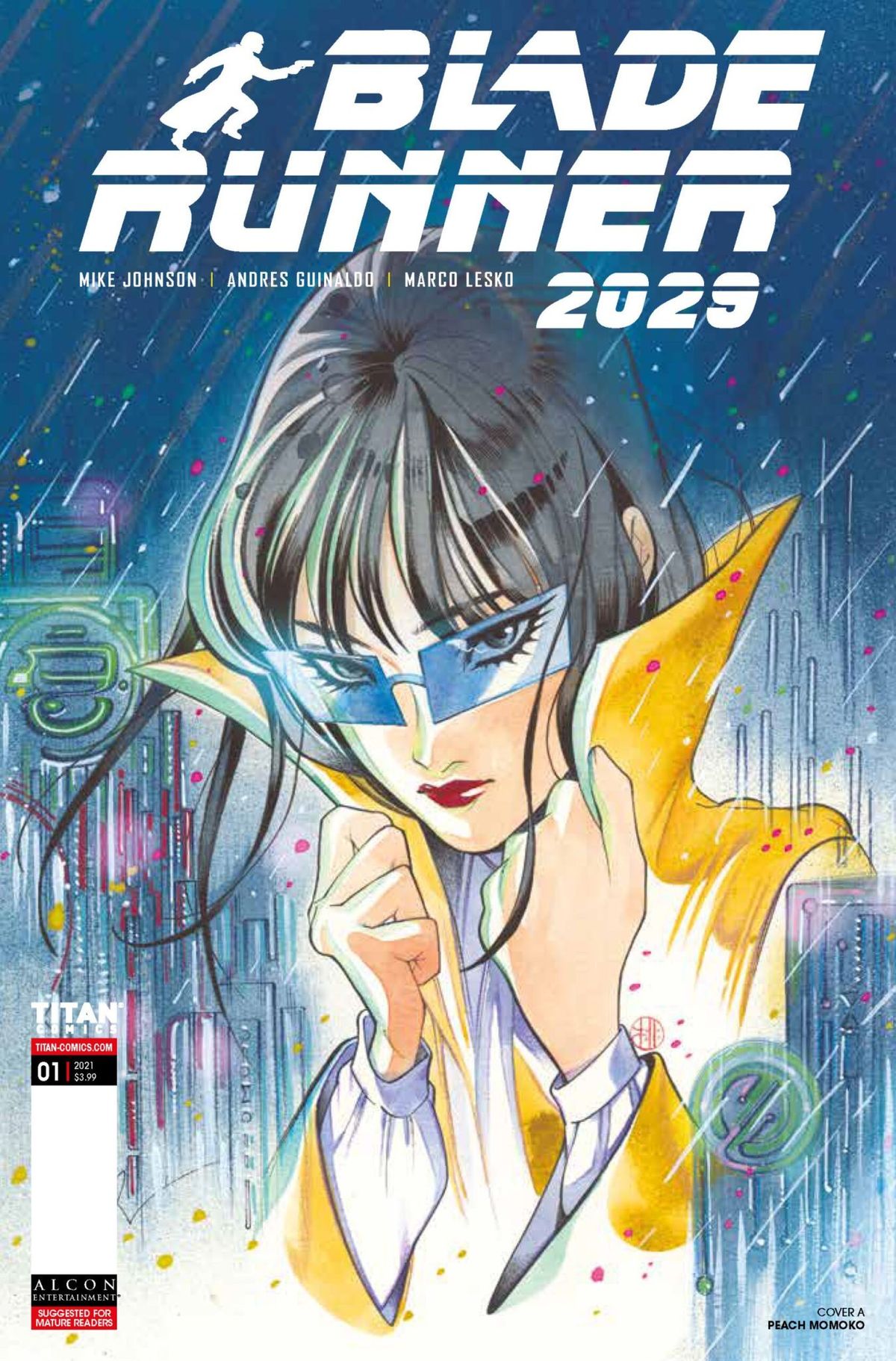 A sneak peak at the new "Blade Runner: 2029" comic series from Titan Comics.