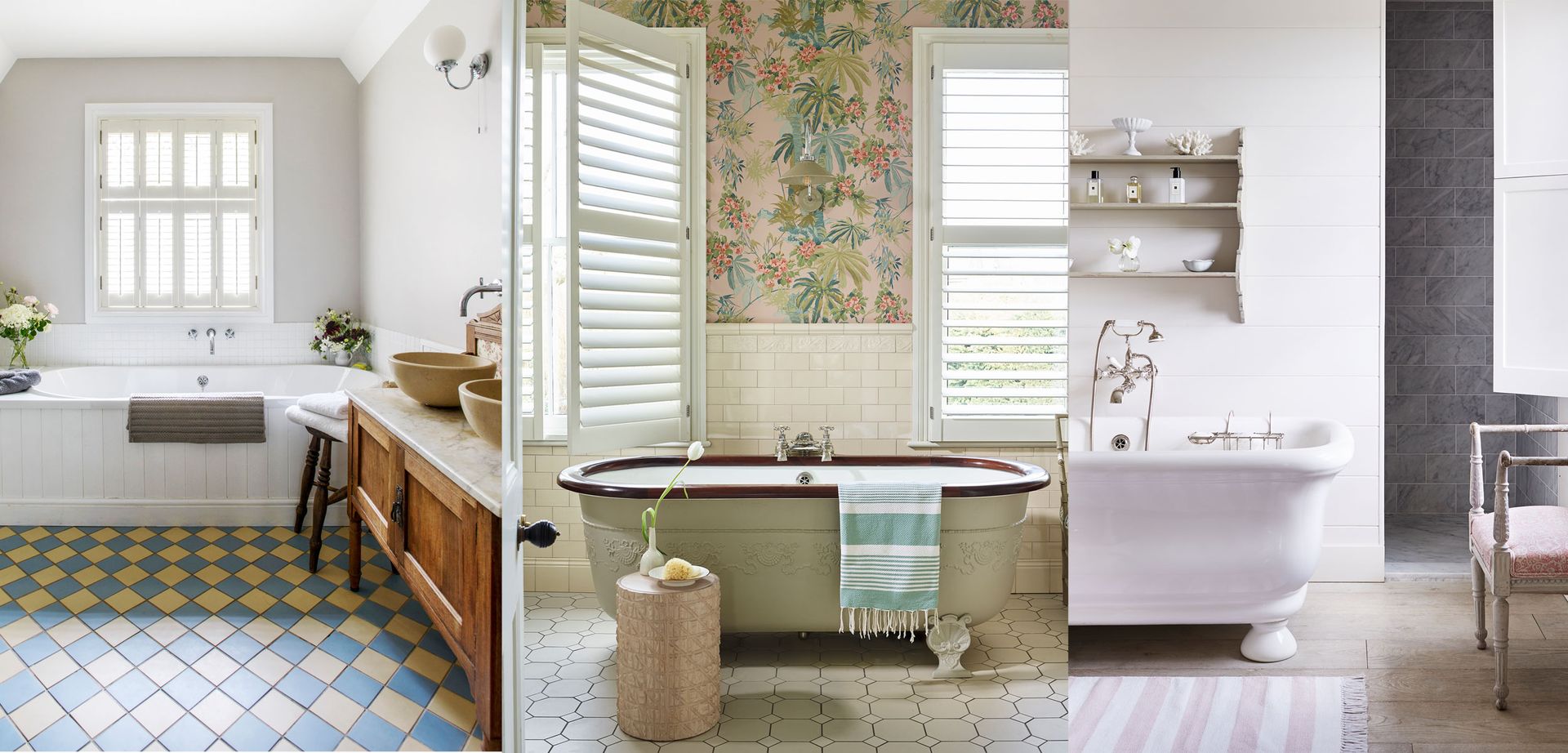Vintage bathroom ideas: 13 modern schemes that are timeless | Homes and Gardens