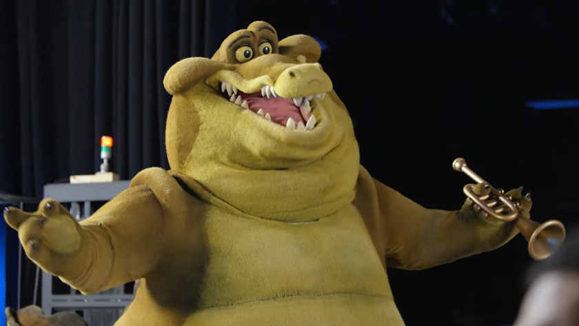 Louie animatronic for Tiana&#039;s Bayou Adventure