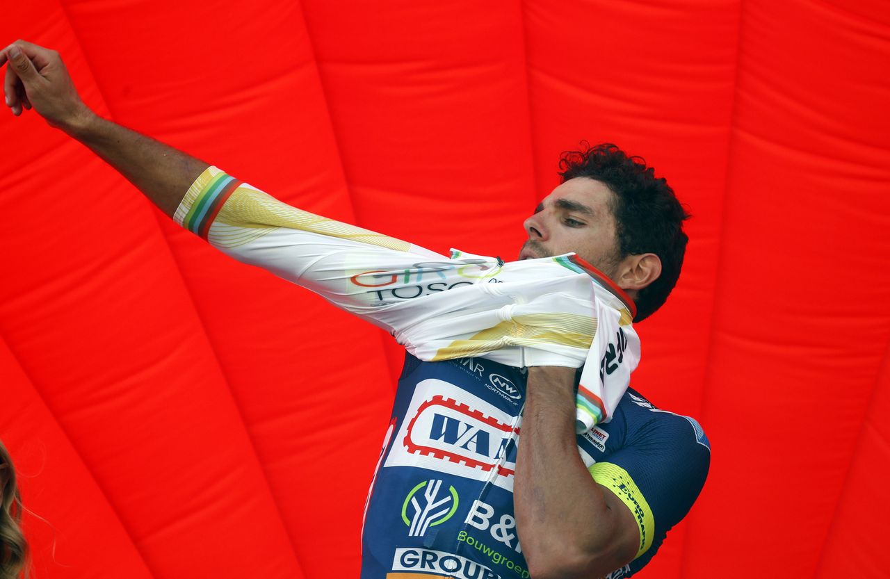 Andrea Pasqualon (Wanty-Groupe Gobert) scored a breakthrough win at the 2017 Coppa Sabatini.
