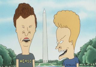 1997 Beavis (Right) And Butt-Head From The Movie Beavis And Butt-Head Do America