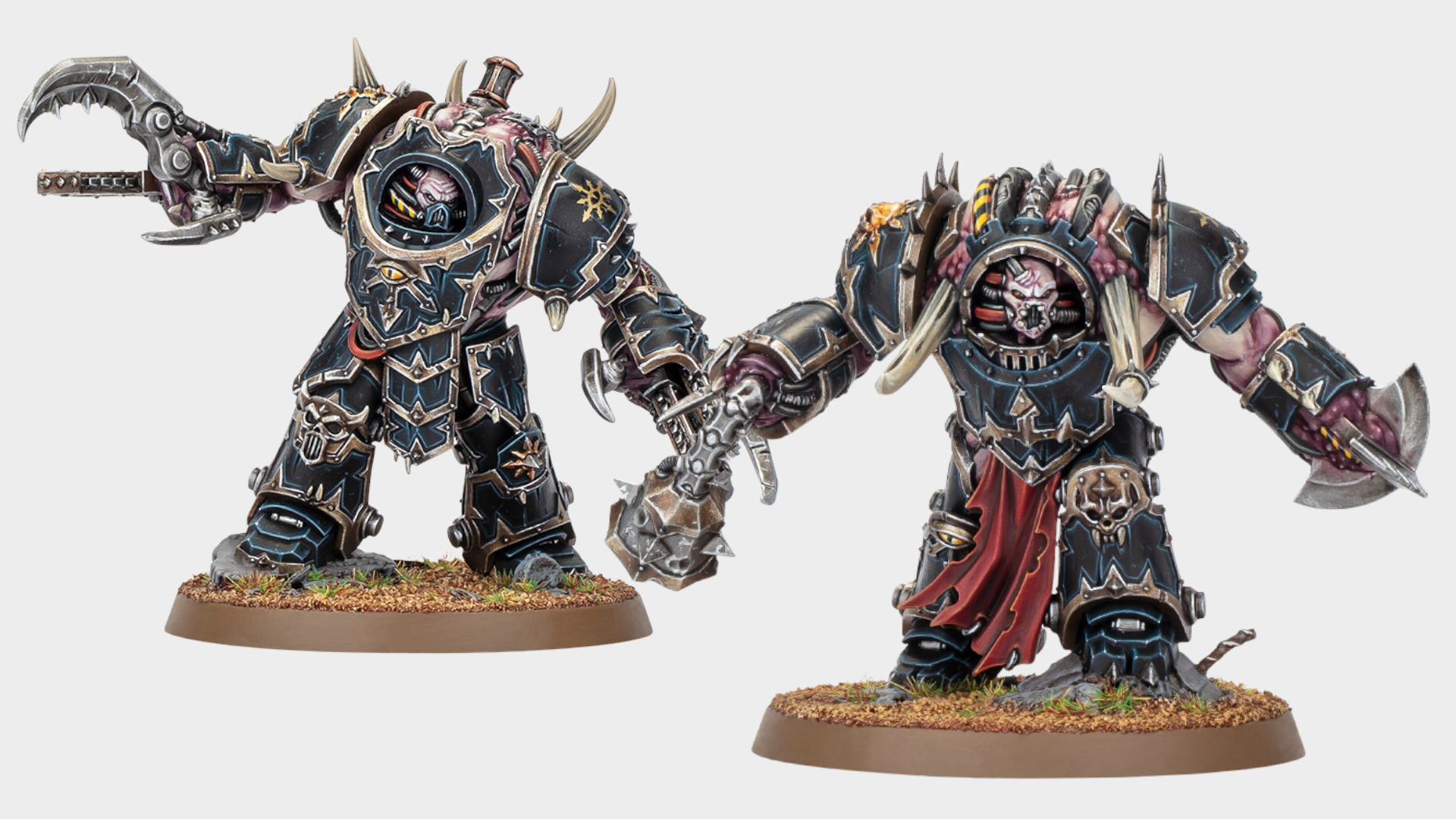 Two Mutilator models against a plain background